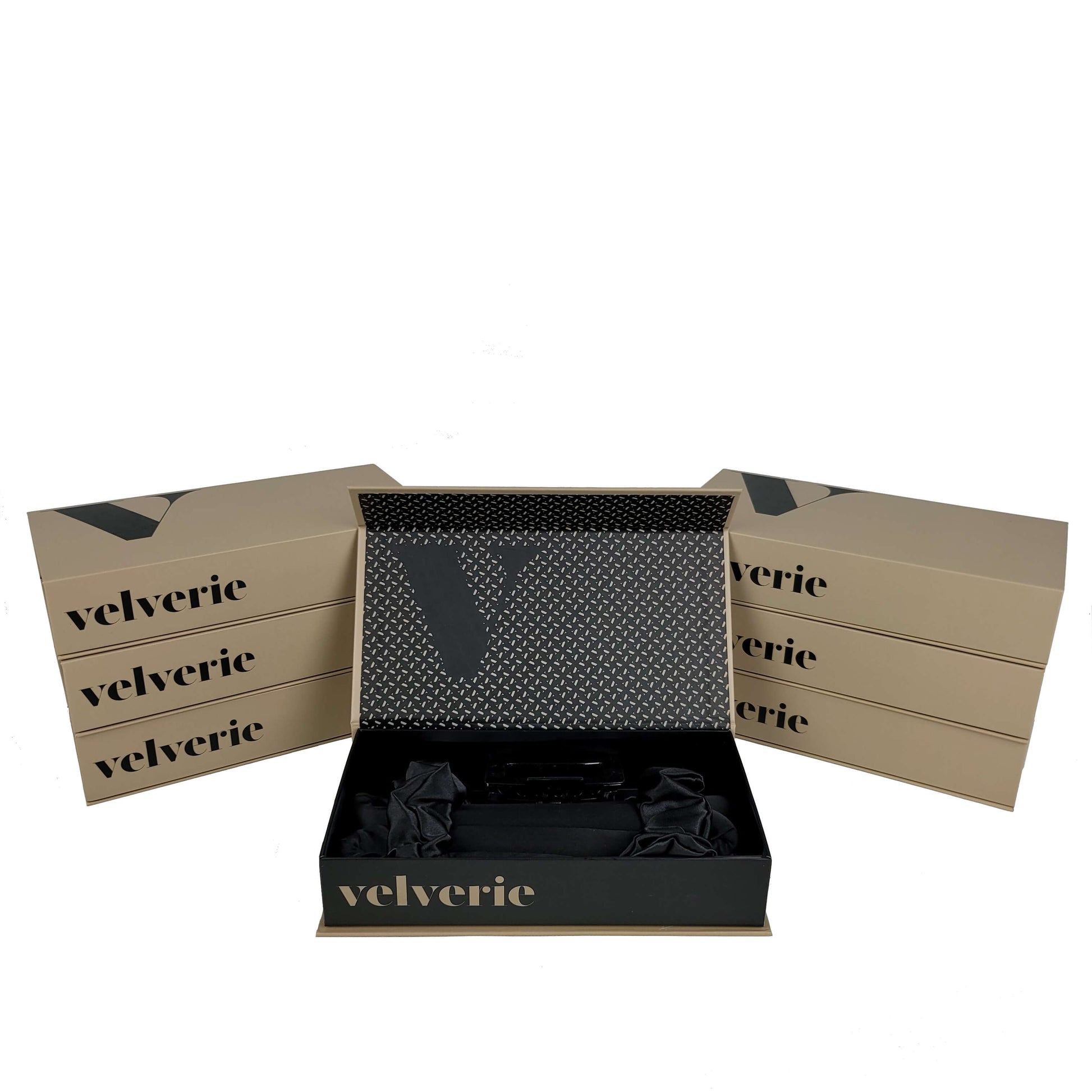 Velverie Heatless Hair Silk Curling Ribbon Kit - The Original Curler Black - Velverie