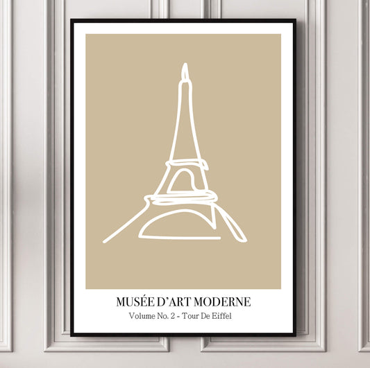 LINE ART: PARISIAN SERIES - EIFFEL TOWER - Velverie